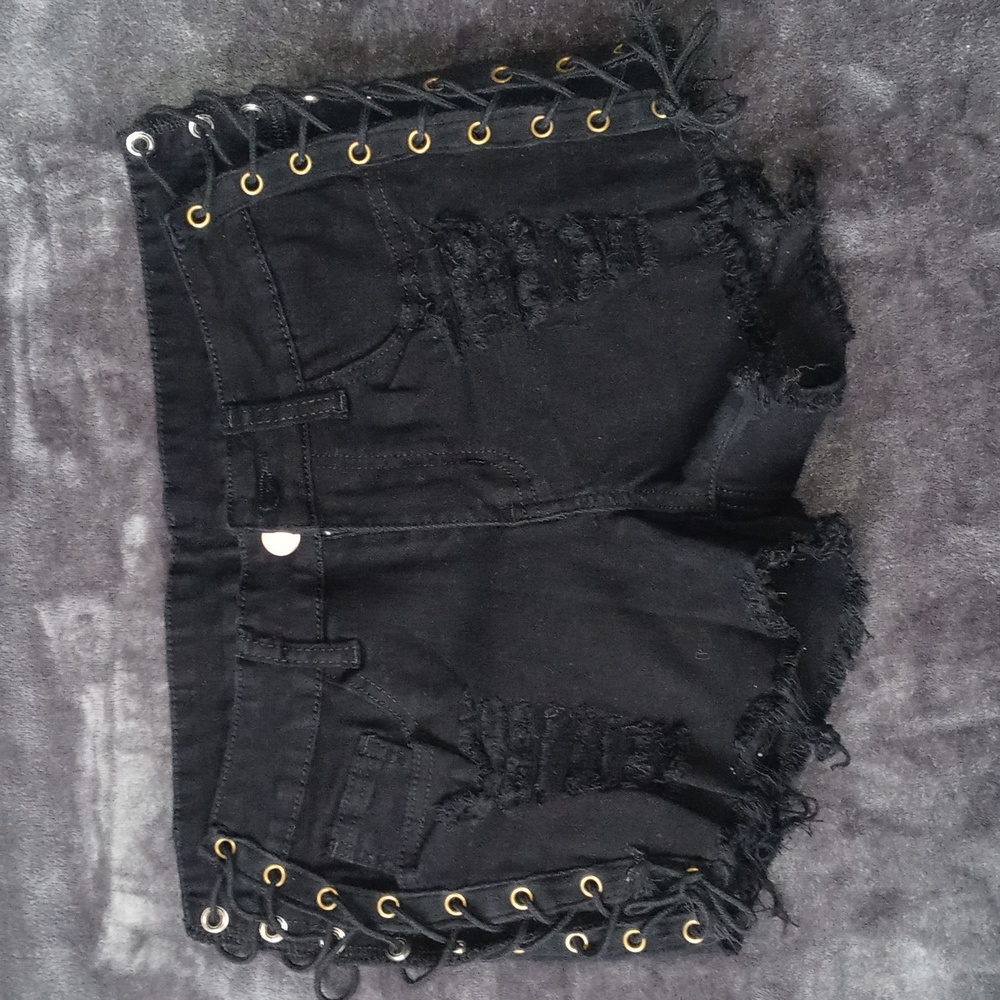 Lace Up Shorts